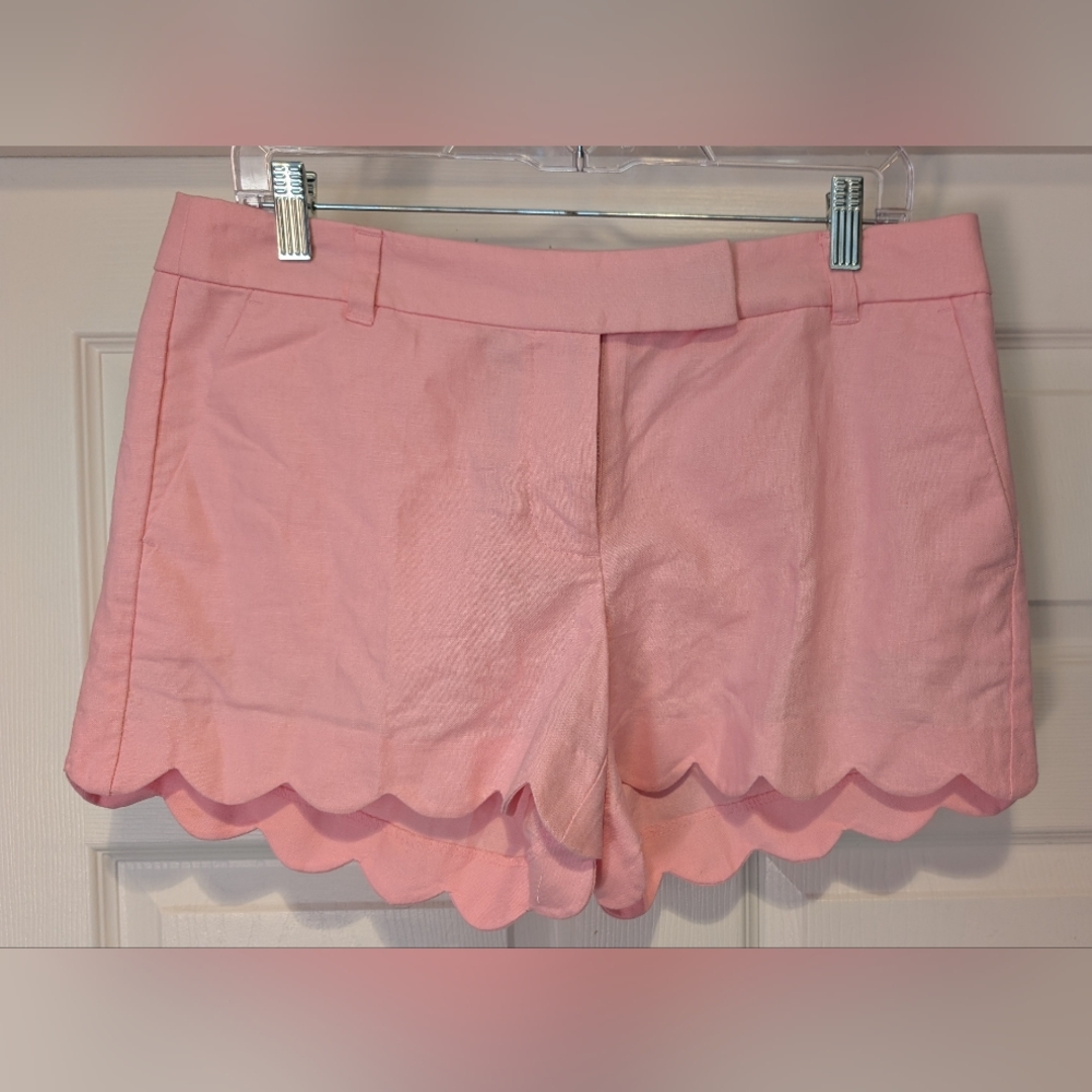 NWT J. Crew Women's Pink Linen Blend 4" Shorts Size 8 NEW! CUTE! CTHNY